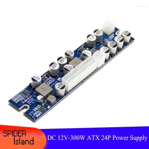 Datorkablar DC 12V 300W ATX Peak PSU Pico Switch Mining 24pin Mini PC strömförsörjning för modul