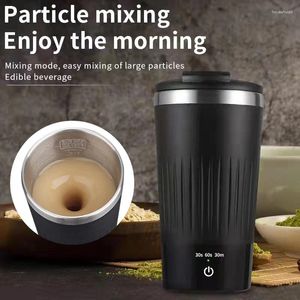 Muggar laddningsbara modell automatisk rörande magnetisk kopp kaffe kreativ 304 rostfritt stål smart mjölkblandare rör