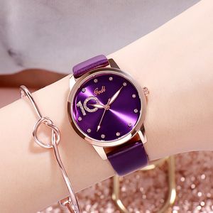Женские часы, модные, легкие, роскошные, водонепроницаемые часы с кварцевым ремнем