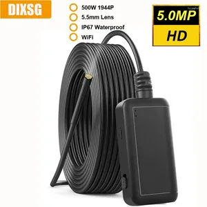 5.5mm 500W Endoscope Camera For Cars IP67 Piping WiFi Inspection Single Lens 5MP Endoscopic Mobile IOS Android