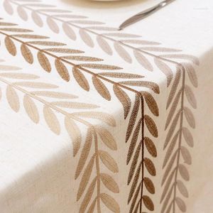 Table Cloth 2024 Cotton Linen Art Small Fresh Tablecloth Waterproof Windproof Oil Tablecloth_AN3859