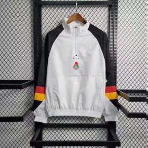 FC Lokomotiv Moskva Mäns jacka Windbreaker Sweatshirt Halva dragkedja Rund krage vindbrytare utomhus vindbrytare herr mode casual sportjacka