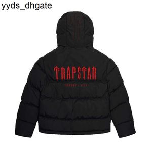 Trapstar Hooded Puffer London Decoded 2.0 Ice Blue Jacket Bordado Lettering Hoodie Casaco de inverno 21 BFV9