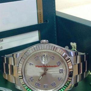 Oryginalne Certyfikat Box 69 Zegarki męskie 116334 41 mm Rhodium Tarde Asia 2813 Much Automatic308e