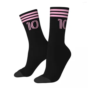 Men's Socks Cool Messied Miami Sports Soccer Merch All Season Comfortable Middle Tube Breathable Amazing Gift For Him