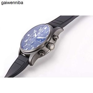 Iwcity męskie zegarek luksusowe zegarki Menwatch Big Pilot Watches Wysokiej jakości automatyczne mechaniczne uhren super świetliste data stróża skórzany pasek Montre Pilot Luxe 5cdp