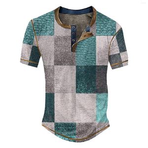 Camisas casuais masculinas pescoço manga curta topo listrado conjunto de compressão rayon manga longa masculina fina camisa leve