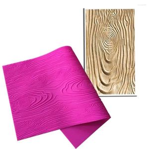 Bakning mögel träbanor fondant intryck matt silikon kaka spets mögel textur gumpaste dekorera verktyg parti ogräs