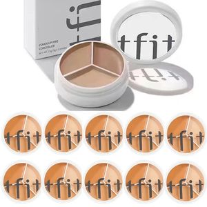 10st Korea tfit täcker pro concealer 3 färg concealer palett professionell makeup ansikte ögon kontur ansikte plats concealer 240129