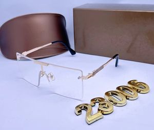 Lüks Tasarımcı Marka Retro Square Polarize Güneş Gözlüğü Kadınlar Erkekler Vintage Shades UV400 Klasik Büyük Metal Çerçeve Güneş Gözlük 23006