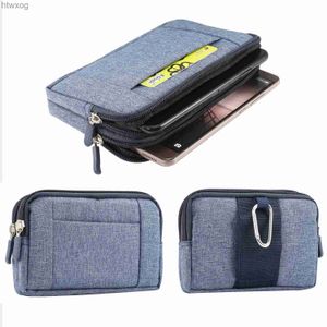 Cell Phone Pouches Universal Denim Phone Case Phone Pouch for Waist Bags Belt Clip Cover Phone Bag YQ240131