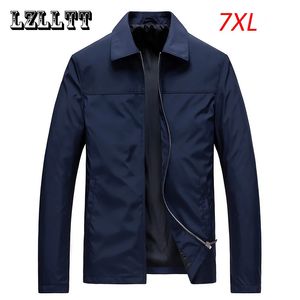 Spring Autumn Men Windproof Casual Solid Jackets Coats Men Bomber Windbreaker Jackets Men's Jacket Overcoats Male Plus Size 7XL 240124