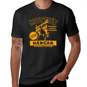 Mäns T-skjortor Motto's Hangar T-shirt estetiska kläder Plain Mens Graphic T-shirts stora och långa