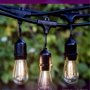 IP65 15M LED S14 String Lights Waterproof E27 Warm LED Retro Edison Filament Bulb Outdoor Street Garden Patio Holiday Lighting285L