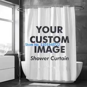 Cortina link personalizado po chuveiro banho tela cortinas para banheiro decoração à prova dwaterproof água com ganchos gota personalizar