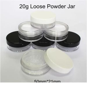 30pcs partia 20 g pusty luźny słoik w proszku z przesyłką 20 ml plastikowe kompaktowe narzędzia do makijażu pojemniki