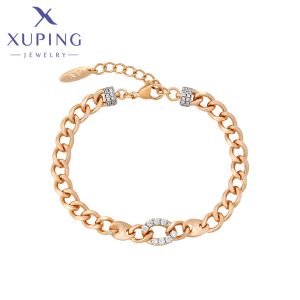 Bracelets Xuping Fashion Jewelry Charm New Arrival Bracelets Gold Color Bracelet for Women Girl S00157739