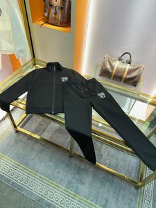 Najwyższej jakości mężczyźni designer bawełniany dres dresowy slongsleeve swobodny sport