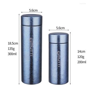 Water Bottles Titanium Vacuum Thermos Bottle Vacuum-Insulated Travel Mug Spill-Proof Cup Double-Wall