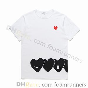 Play Mens T Shirt Designer Red Commes Serce Women Garcons S Des Quanlity Ts Cotton CDG Haft haftowe krótkie rękawowe T -Koszulka V 1897