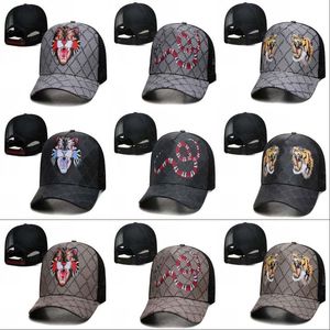 Tasarım Kaplan Hayvan Top Kapakları Hat Street Caps Moda Beyzbol Şapkaları Erkekler Kadın Spor Kpop Yaz Kapakları
