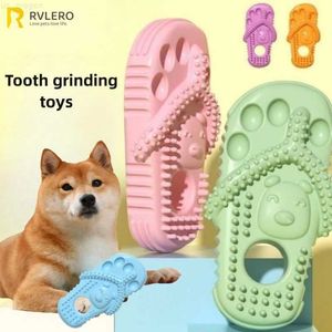 Brinquedos de cachorro Chews chinelos brinquedos animais de estimação mordendo cães cães saliadores de pontos de limpeza de dentes tpr material alimento fofo