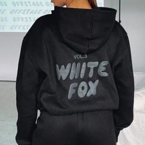 Whies Fox Hoodie Tracksui ses clohing se kobiet dwupoziomowe se wiosenne winiar Auumn Nowy bluza z kapturem SE Modne spory długie rękawy sporami kaptura 919