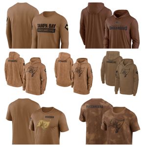 Hoodie tampa''bay''buccaneers''men Women Youth''Brown 2023 Salut till Service Club Pullover Hoodie