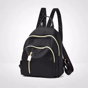 Sacos escolares mini mochilas femininas tendência náilon feminino saco pequeno preto mochila para meninas adolescentes moda casual mochila