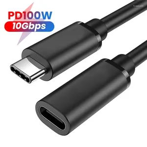 10 Gbit/s Gen2 Typ-C USB 3.1 Stecker Auf Buchse Verlängerung Daten 100 W Ladekabel Extender Kabel Für Macbook Laptop Samsung Schalter