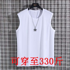 Summer Men's Sports Cotton Sleeveless T-Shirt Round Neck Loose New Sports Shirt