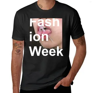 Camisetas masculinas Fashion Week - Death Grips T-shirt Verão Tops Plus Size Homem Roupas Edição Camisa Homens