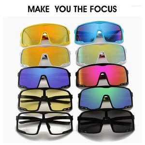 Outdoor Eyewear Sports Cycling Sunglasses Men Reflective Mirror Sun Glasses Male Women Colorful Eyeglasses Driving UV400