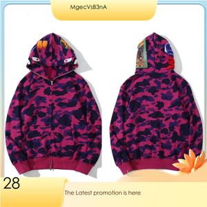 Bapesta Free Shipping Class Designer Pink Hoodie Mens Abathing Ape Hoodie Clothe Woman Zip Up The A Bathe Ape Shark Hoodie Blue 162