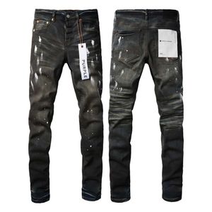 Lila Jeans, Designer-Jeans für Herren, gerade, Röhrenhose, Jeans, Baggy-Denim, europäische Jean-Morbre-Herrenhose, Biker-Stickerei, zerrissen, für den Trend 29–40 J9036