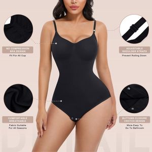 2024 Body per donna Tummy Control Shapewear Canotta modellante senza cuciture per modellare il corpo