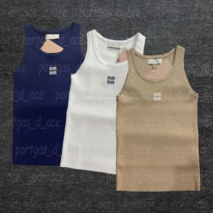 Luxus Brief Stricken Tanks Designer Frauen Ärmellose Singlet Tops Sexy Sommer Elegante Weste Singuletts