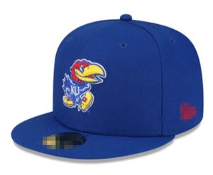 2024 All Team Fan's USA College Baseball Adjustable Alabama Crimson Kansas Jayhawks Hat On Field Mix Order Size Closed Flat Bill Base Ball Snapback Caps Bone Chapeau
