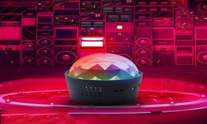 Mini RGB Crystal Magic Ball DJ Disco Ball LED STADE Lätt bärbar bil Inomhus Atmosphere Lights USB Christmas Laser Projector Club7784268