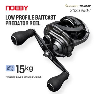 Reels NOEBY Leisure THUNDER Baitcasting Reel 6.4:1 Gear Ratio 8+1BB Bait Casting Fishing Reel 15KG Power Baitcaster Coil Fishing Gear