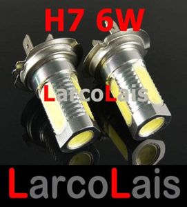2PCS H7 6W Super jasne reflektory LED LED LED Lampa światła Mgły Lampa Lampa 12 V White1190652