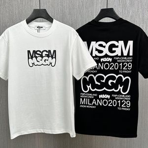 MS Tasarımcılar Kadın Gömlek Erkekler İçin Mens Tişört Tasarımcı Moda Tshirt GM Mektuplar C1 Gündelik Yaz Kısa Kollu Adam Tee Kadın Giysileri CXD240311-12