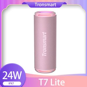 スピーカーTronsmart T7 Lite Bluetoothスピーカー24Wポータブルエンハンスドベーススピーカー24Hプレイタイム、アプリコントロール、IPX7、キャンプパーティー用