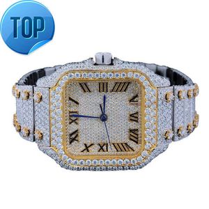 Luxurious Quality Standard Grade Ice Crushed Antique Moisannite Diamond Watches for Women