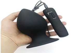 Butt Plugs Anal Sex Super Big Size 7 Modus Vibrierender Silikon Vibrator Riesiger Anal Plug Unisex Erotikspielzeug1535041