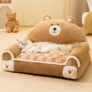 Mats Super quente cama de cachorro Cão de inverno gato sofá de canil de canil de cachorro Coscada para cães pequenos médios grandes chihuahua Teddy