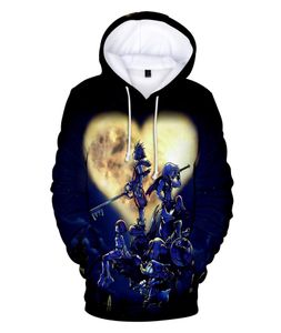 3d hoodies reino corações moletom com capuz das mulheres dos homens moletom com capuz inverno harajuku 3d hoodies reino corações camisolas mens9279933