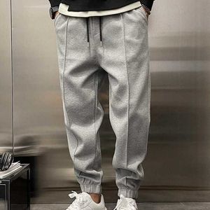 2023 New Thickened Ankle Drawstring Casual Mens Sanitary Pants