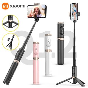 Control Xiaomi Selfie Stick Phone Tripod Stand Wireless Bluetooth Telecontrol Selfie Stick Aluminum Alloy Tripod Fill Light Photograph