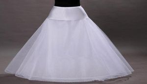 Tre lager Hoopless White Brud Petticoats A Line Wedding Prom Evening Dress Slip Petticoat Wedding Bridal Access4775202